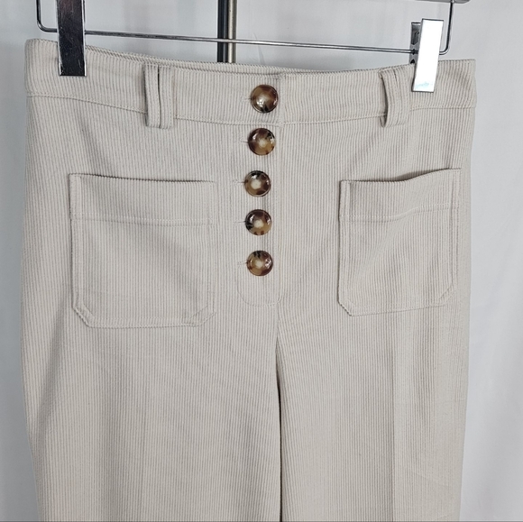House of Harlow Wide Leg High Waist Soft Curduroy pants size 6 - Picture 8 of 16